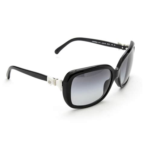 buy chanel 5171 sunglasses|CHANEL CC Bow Sunglasses 5171 Black White .